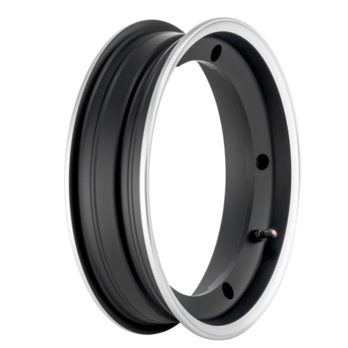 Llanta Vespa Tubeless  SIP Negra Filo Gris MATE  2.50 - 10