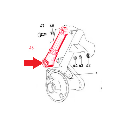 Silentblock Amortiguador Vespa Clásica 125, 150, 160, 200 cc