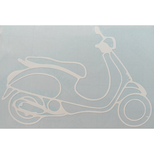 Adhesivo Vespa Primavera, LX, GTS... -Blanco-