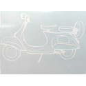 Adhesivo Vespa N -Blanco-