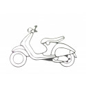 Adhesivo Vespa 946 -Negro-